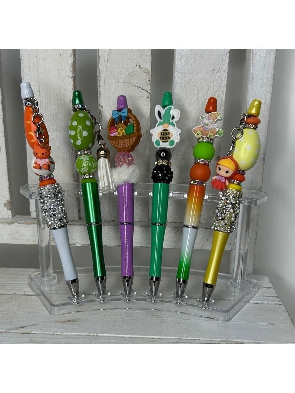 Easter Spring Colorful Charm Pen Set